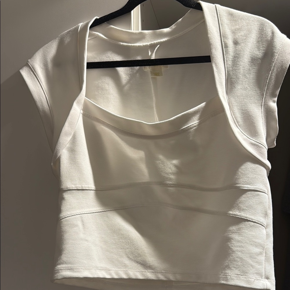 Anthropologie Cream Tank Top